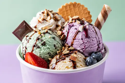 Helados en vaso