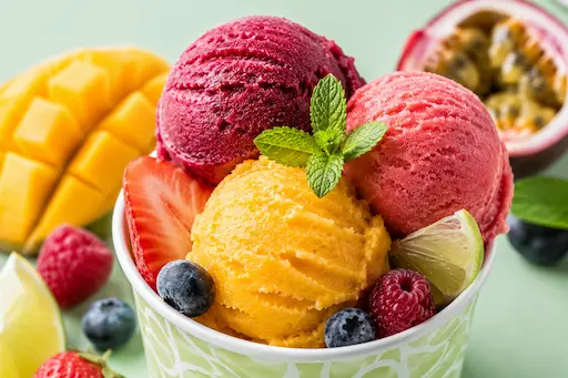 Sorbetes de fruta